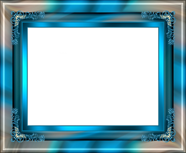 Рамка синяя