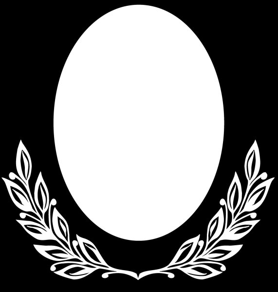 Овальная рамка для гравировки