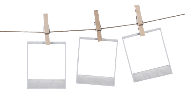 Веревка с прищепками без фона