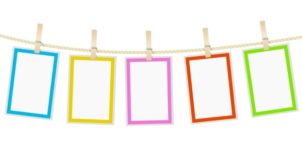 Рамки на прищепках для фотошопа