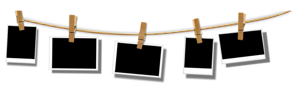 Рамка полароид на веревке