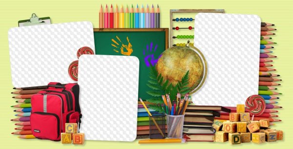 Рамка для коллажа школа