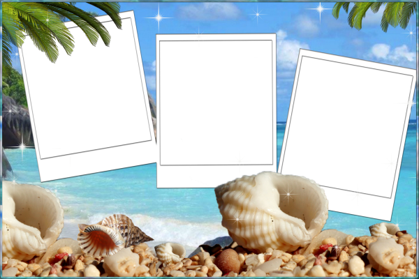 Рамка для коллажа морская