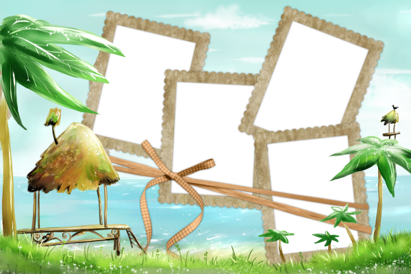 Рамка для летнего коллажа