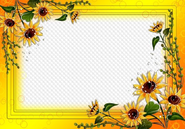 Рамка из подсолнухов