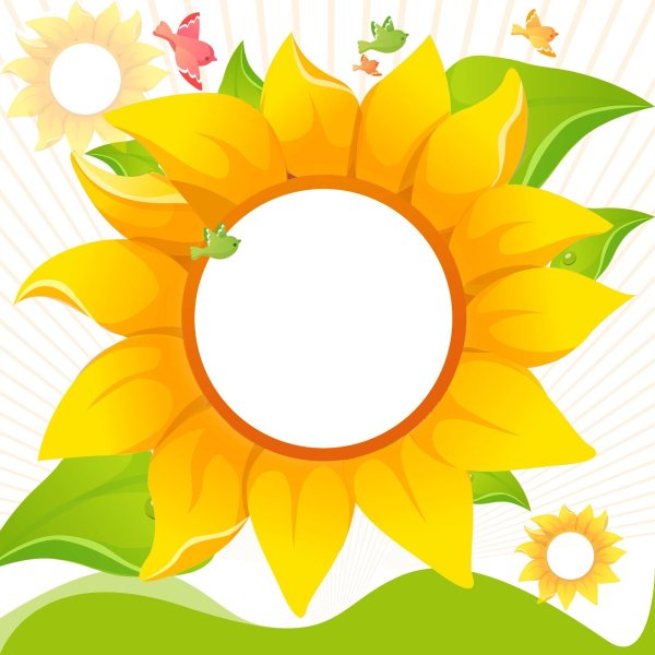 Рамки Подсолнухи для детского сада