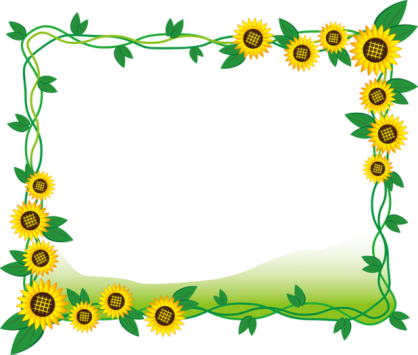 Рамочка с подсолнухами