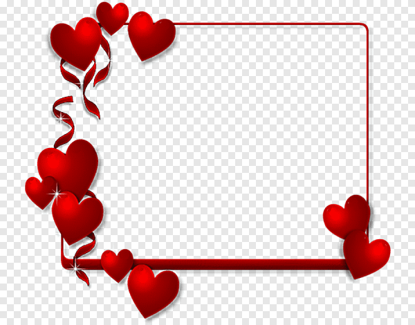 Красивая рамочка с сердечками