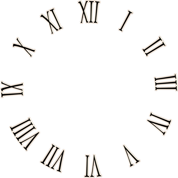 Циферблат на прозрачном фоне