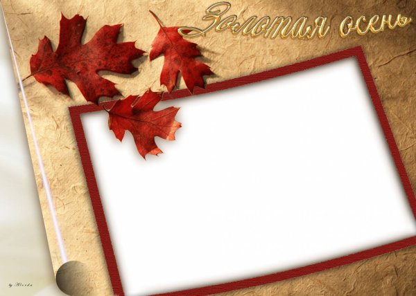 Рамка осенняя альбомная