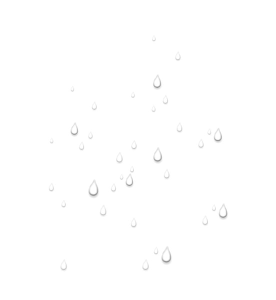 Капли на прозрачном фоне