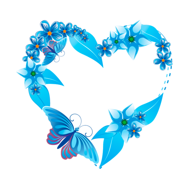 Рамка в голубых тонах