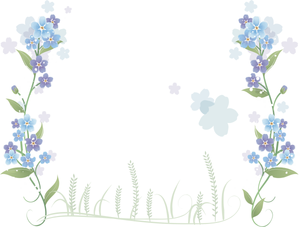 Рамка из незабудок