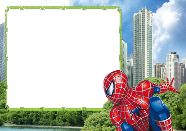 Рамка для мальчика человек паук