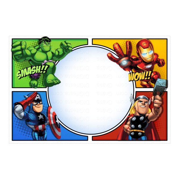 Пригласительные в стиле Марвел