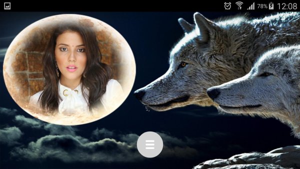 Рамки с волками фотомонтаж