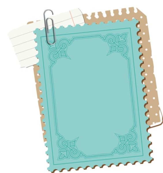Рамка лист блокнота