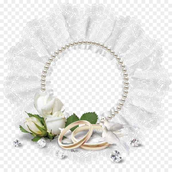 Свадебные украшения на прозрачном фоне