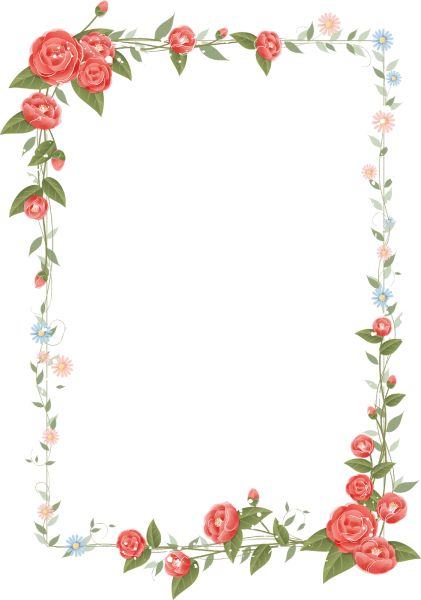 Рамка с цветочками