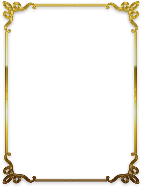 Тонкая Золотая рамка