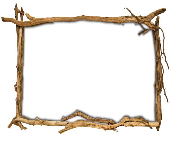 Деревянная рамка для фотошопа на прозрачном фоне