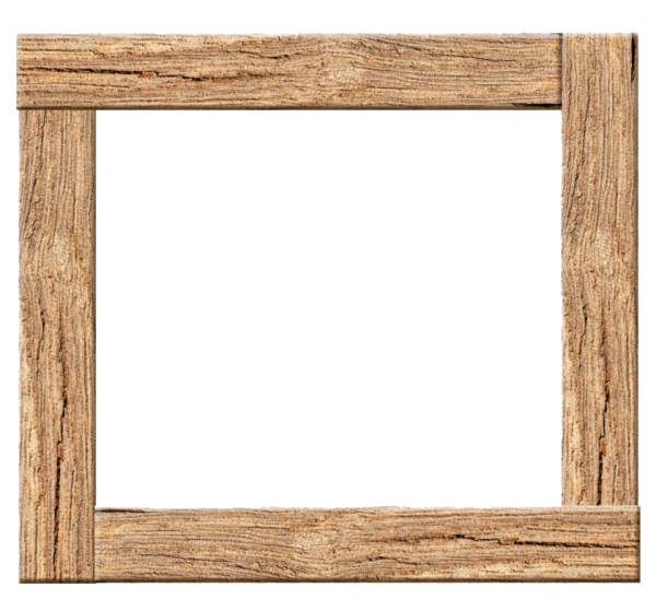 Деревянная прямоугольная рамка
