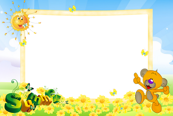 Красивые рамки для детей летние