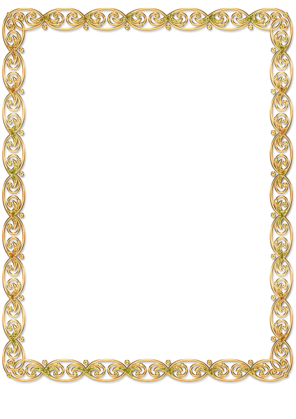 Красивые золотые рамки для фотошопа