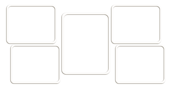 Рамка для коллажа белая