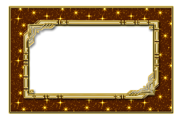 Рамка праздничная Золотая