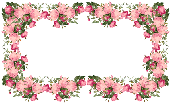 Цветочные рамки для фотошопа на прозрачном фоне