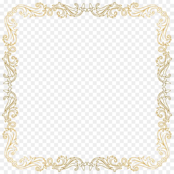 Золотая ажурная рамка
