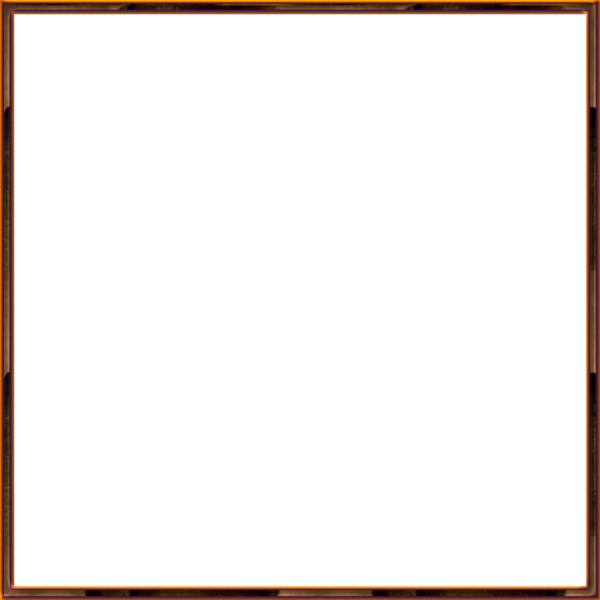 Рамка коричневая на прозрачном фоне
