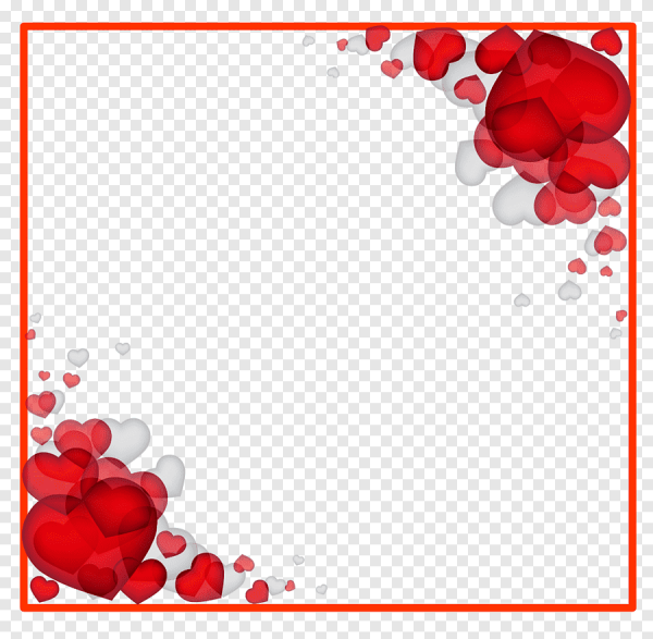 Рамка сердечки