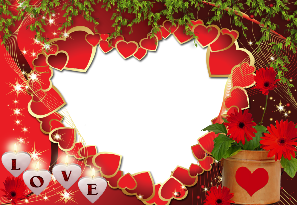 Рамка сердечки