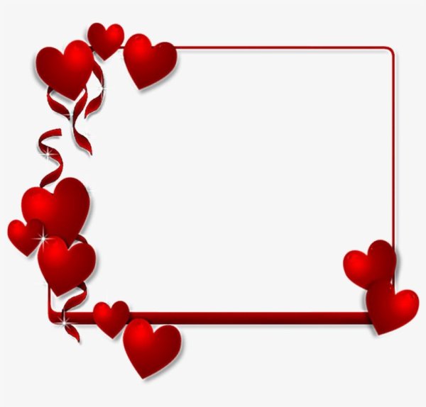 Рамка сердечки