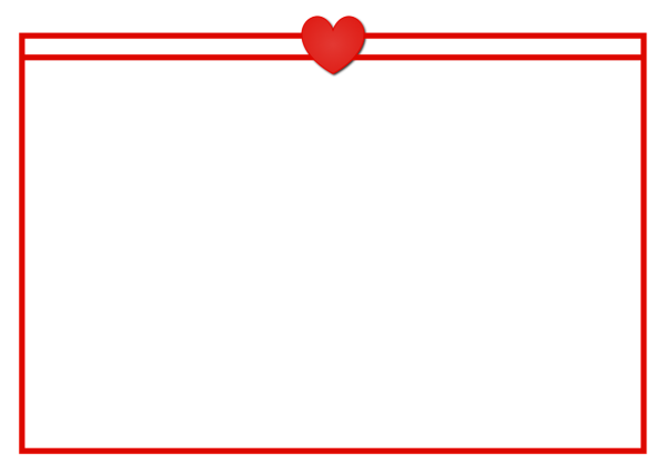 Рамочка для текста с сердечками