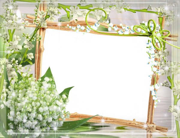 Рамка Весенняя на прозрачном фоне