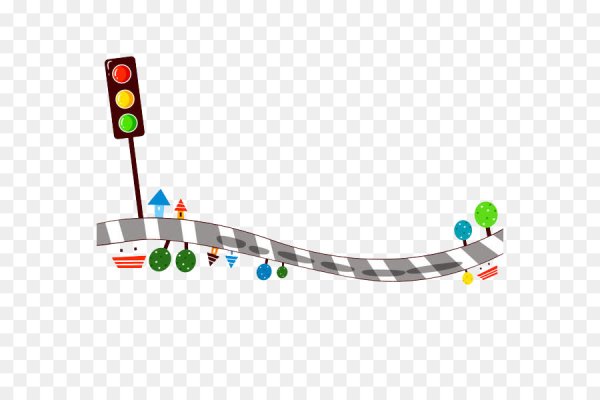 ПДД для детей на прозрачном фоне