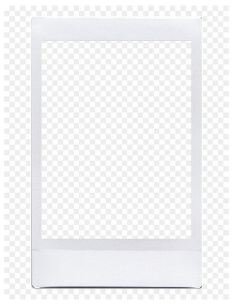 Полароидная рамка для прямоугольного