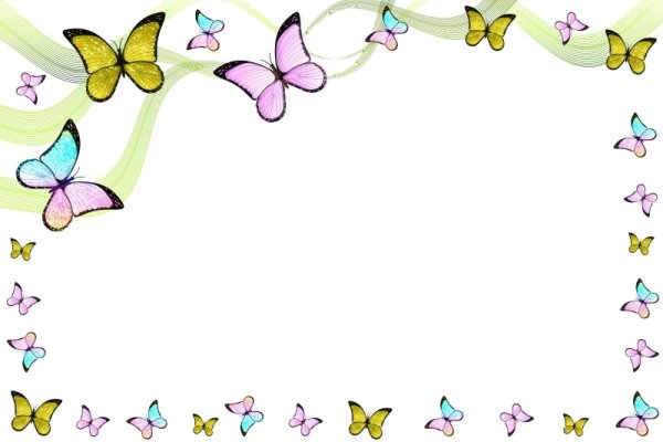 Рамка бабочки детская