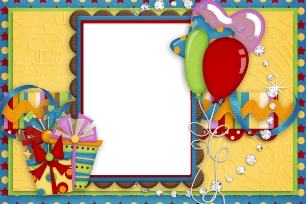 Рамка с днем рождения
