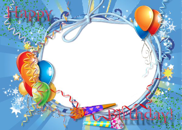 Рамки для фотошопа с днем рождения мальчику