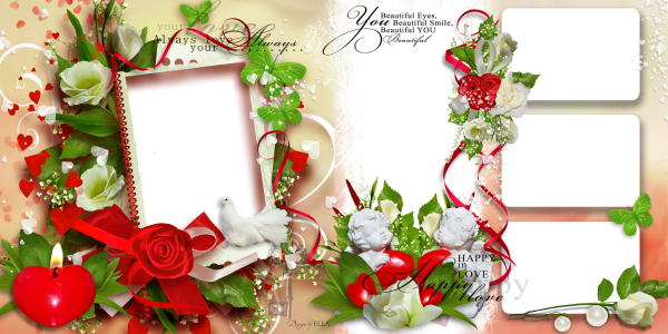 Рамка для коллажа с юбилеем женщине