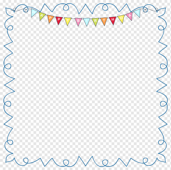 Рамка праздничная на прозрачном фоне