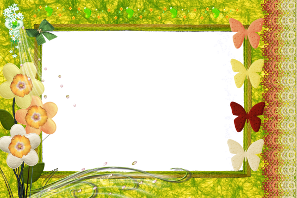 Летняя рамка горизонтальная