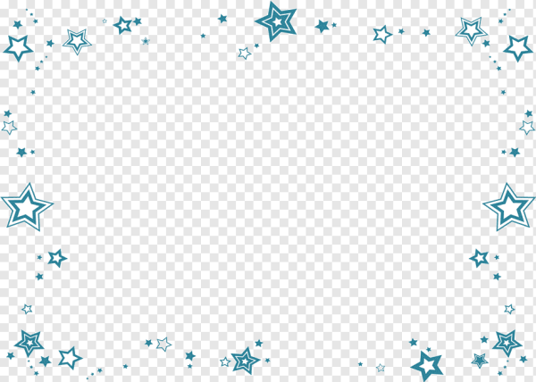 Рамка звездочки на прозрачном фоне