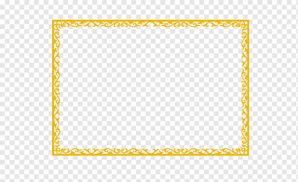 Желтая рамка прямоугольная