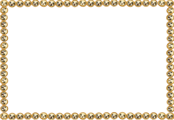 Тонкая золотистая рамка