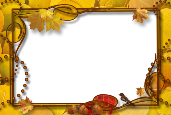 Осенняя рамка шаблон